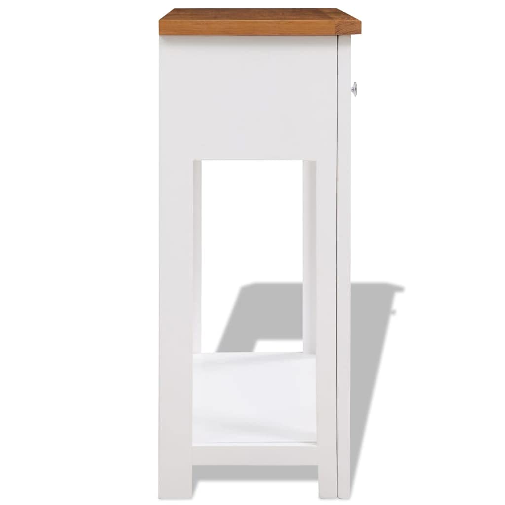 Solid Oak Wood Console Table W9681