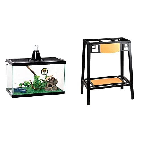 10 Gallon Reptile Terrarium Habitat Kit with Metal Stand E2504