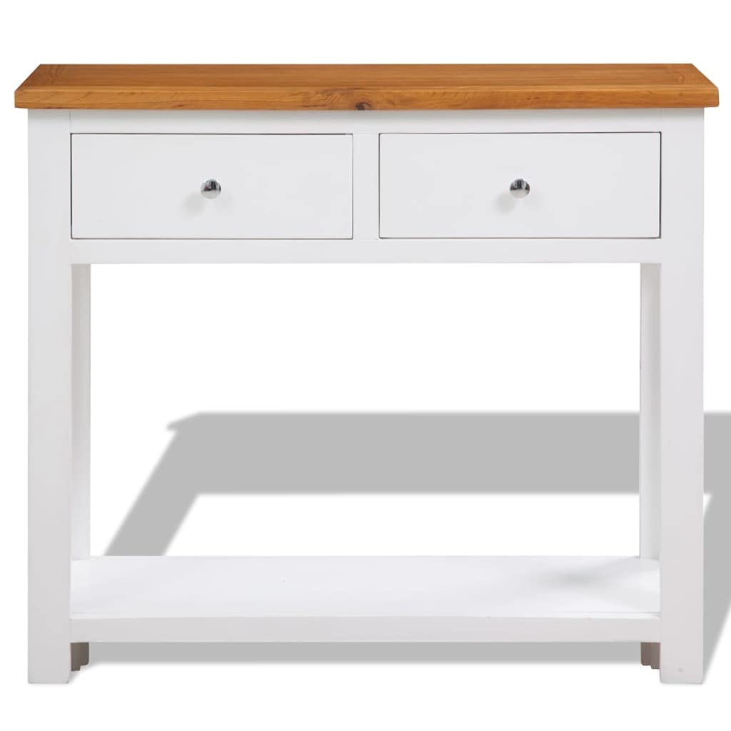 Solid Oak Wood Console Table W9681