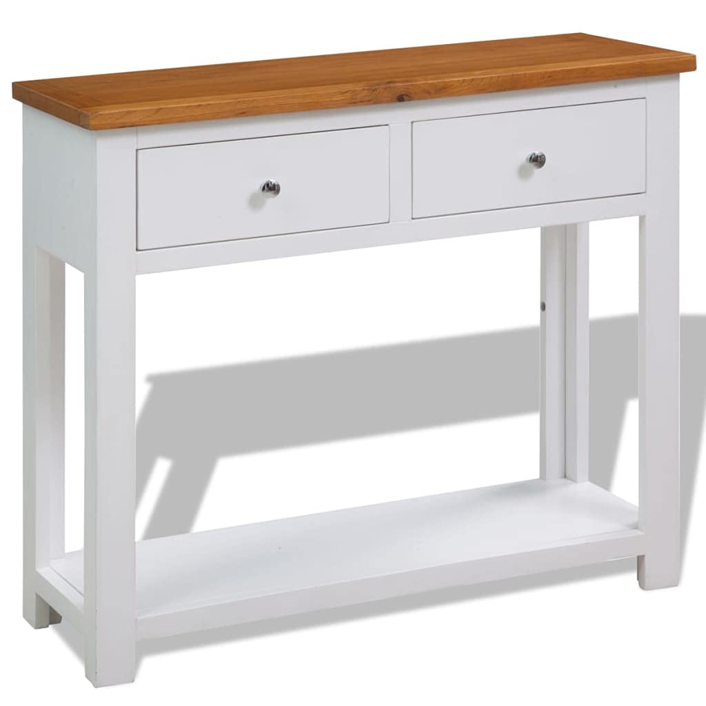 Solid Oak Wood Console Table W9681