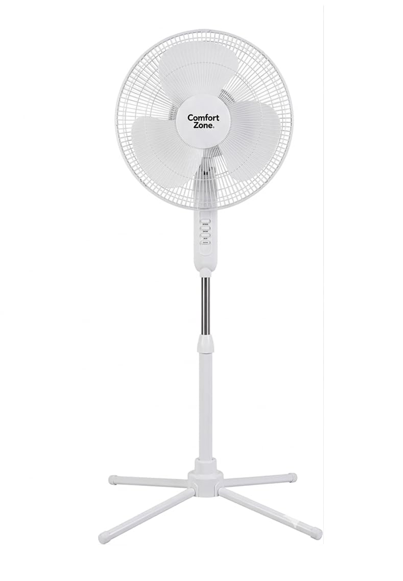 16 inch 3 Speed Oscillating Pedestal Fan White F750959