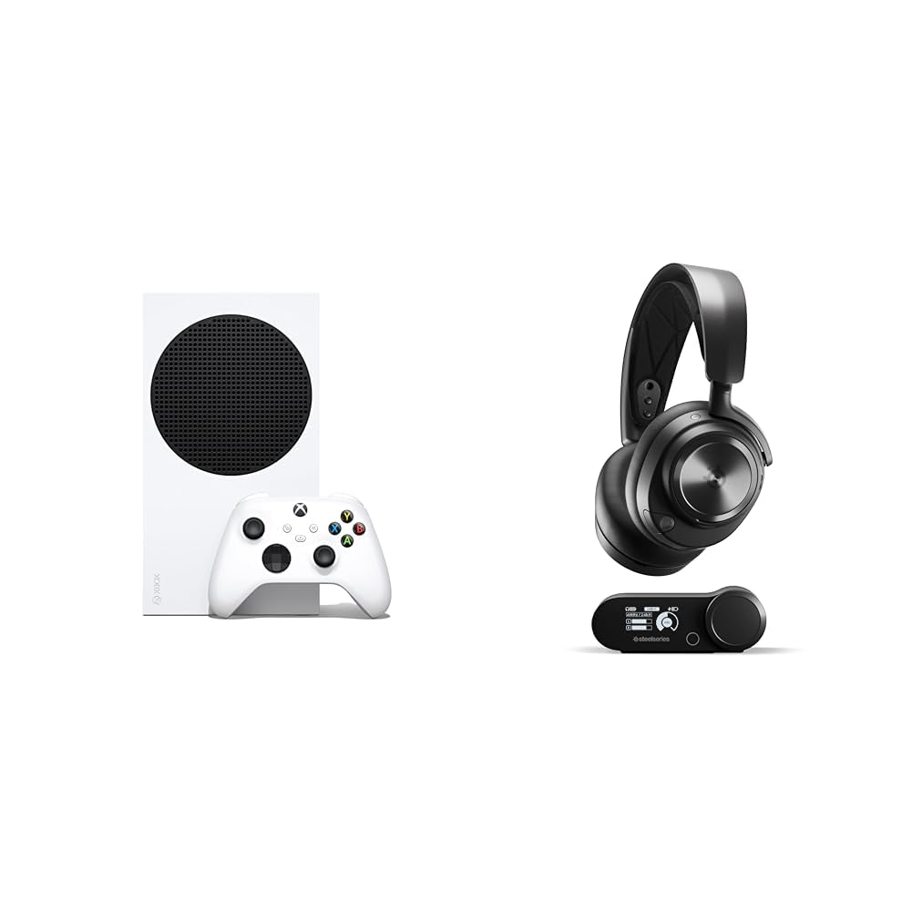 Xbox Series S 512GB All Digital Gaming Console Robot White Wireless Gaming Headset Bundle O61240