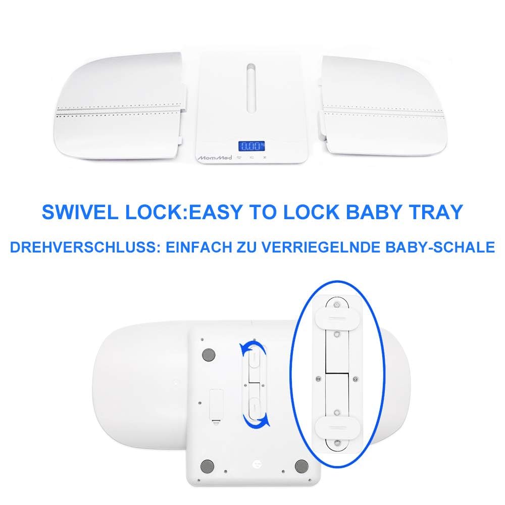 Baby Scale with Hold Function, Blue Backlight, Weight and Height Track P17911