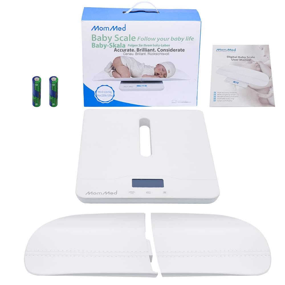 Baby Scale with Hold Function, Blue Backlight, Weight and Height Track P17911