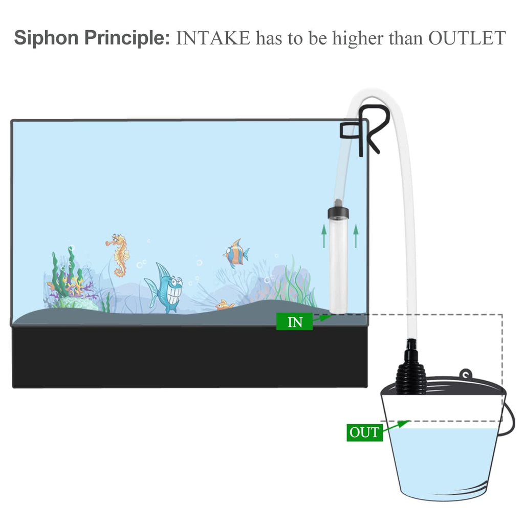 5ft Aquarium Siphon Vacuum Cleaner J736