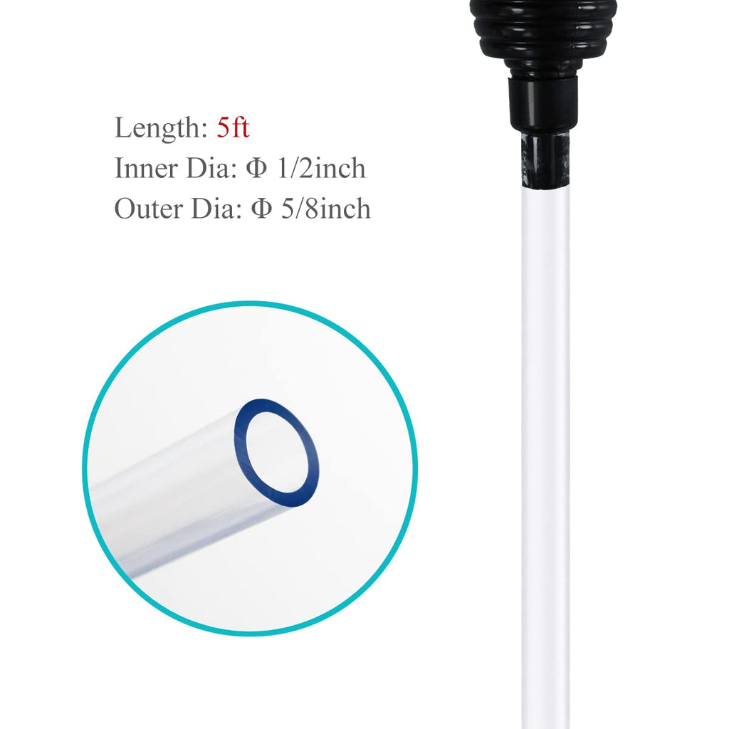 5ft Aquarium Siphon Vacuum Cleaner J736