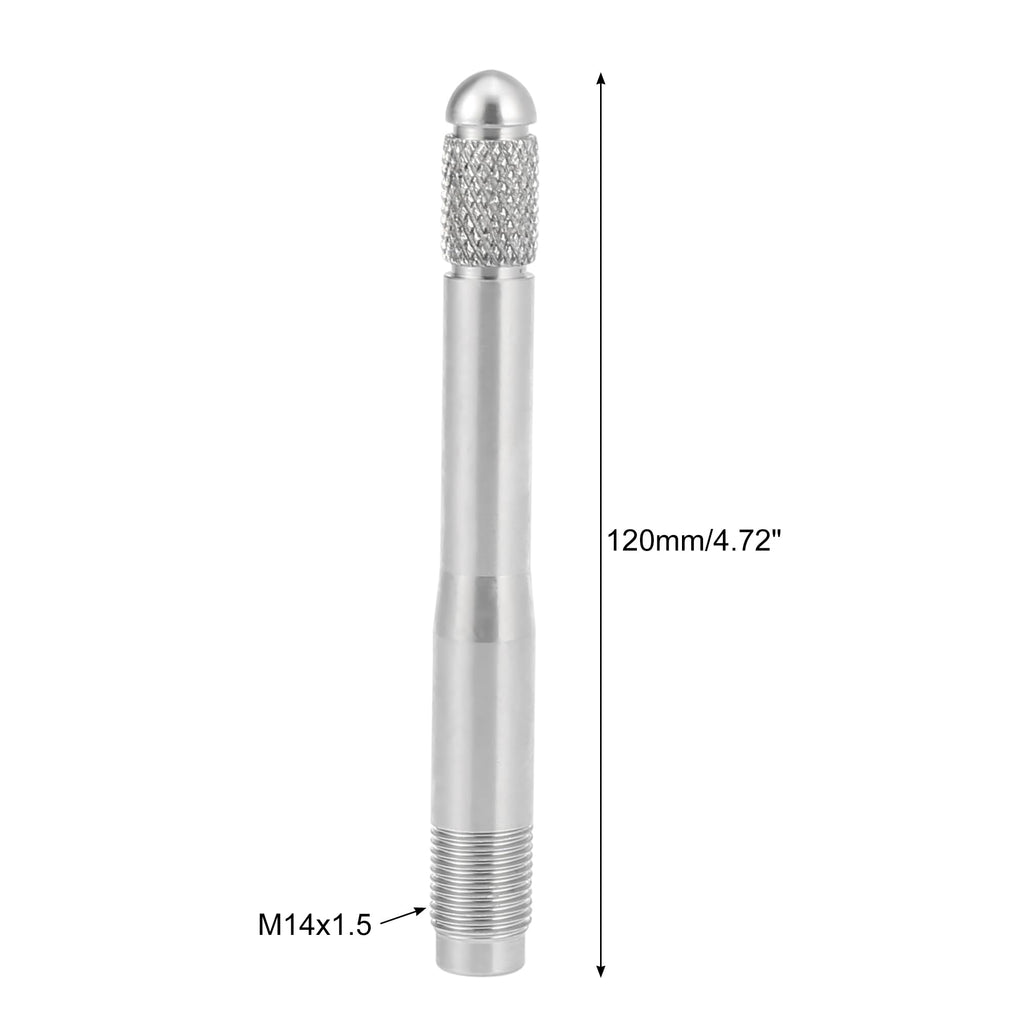 Silver Tone M14x1.25 Wheel Alignment Pin Stainless Steel G5530