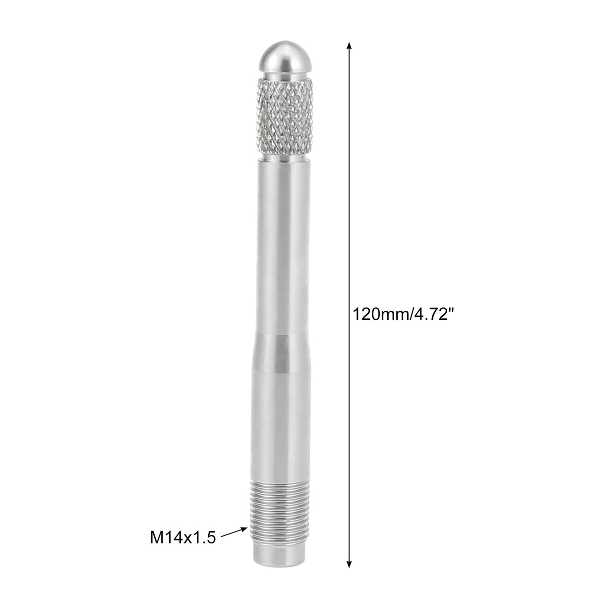 Silver Tone M14x1.25 Wheel Alignment Pin Stainless Steel G5530