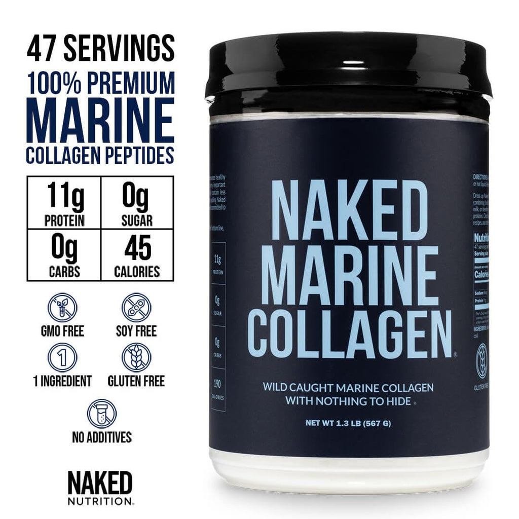 Unflavored Marine Collagen Peptides Protein Powder 47 Servings S3422