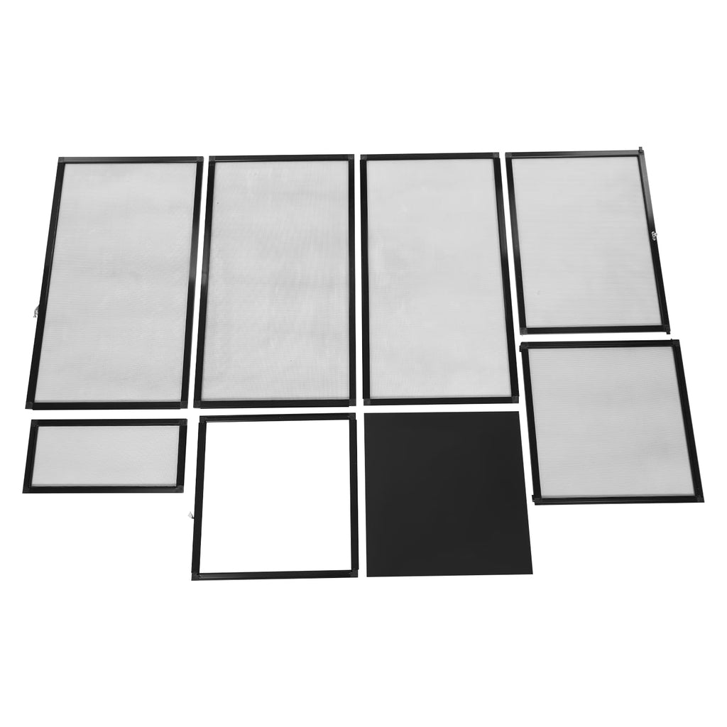 17.7"x17.7"x31.5" Foldable Aluminum Alloy Mesh Reptile Terrarium D101235
