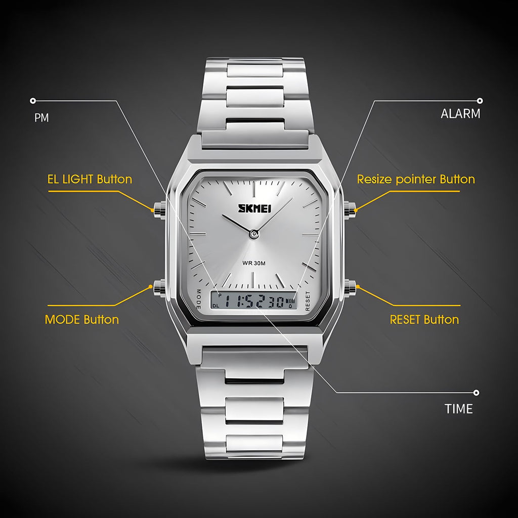 Military Analog Digital Watch D354