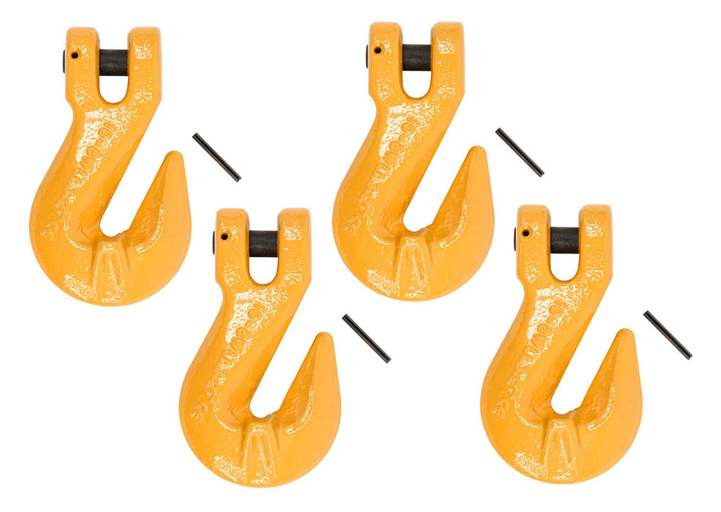 3/8" Grade 80 Clevis Grab Hooks with Pins 4 Pack U92679