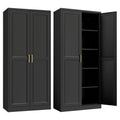 71" Metal Pantry Storage Cabinet with Doors & 4 Adjustable Shelves P240