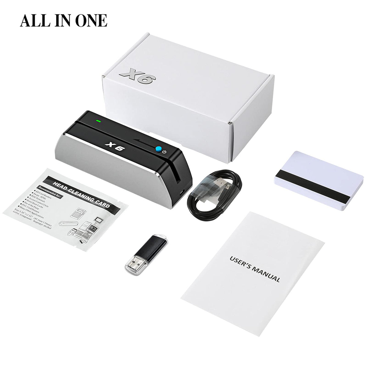 Magnetic Card Reader Writer USB 3 Tracks V454409
