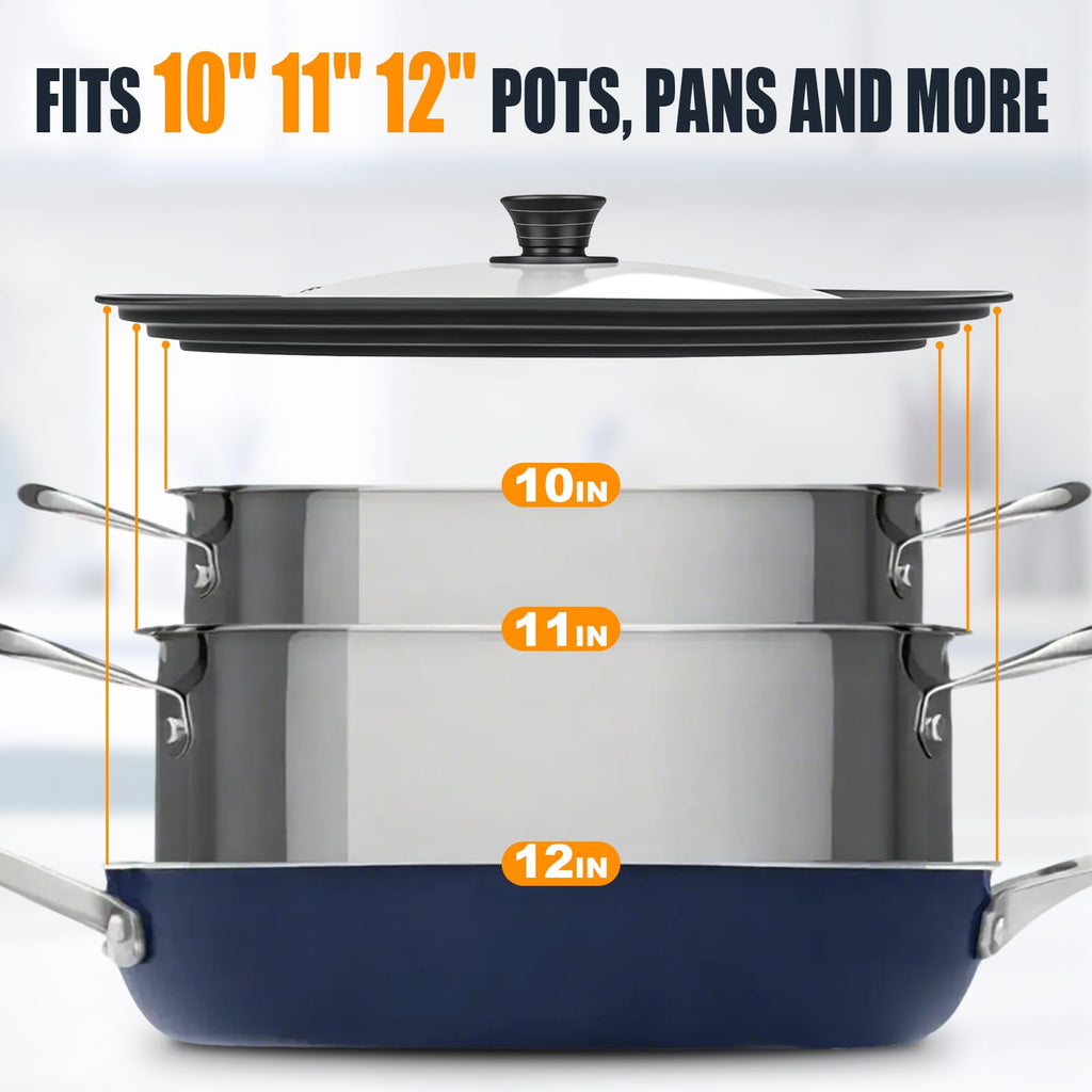 Tempered Glass Universal Lid for Pots, Pans and Skillets P98548