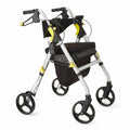 Folding Rolling Walker with Seat, 8-inch Wheels, Silver A272677
