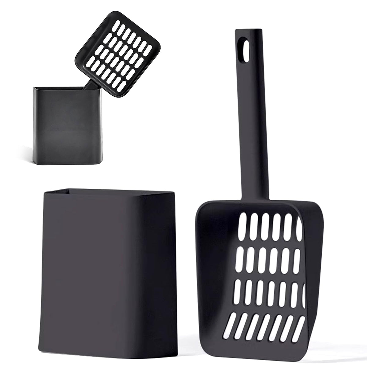 2 in 1 Cat Litter Scoop with Holder Stand Y203