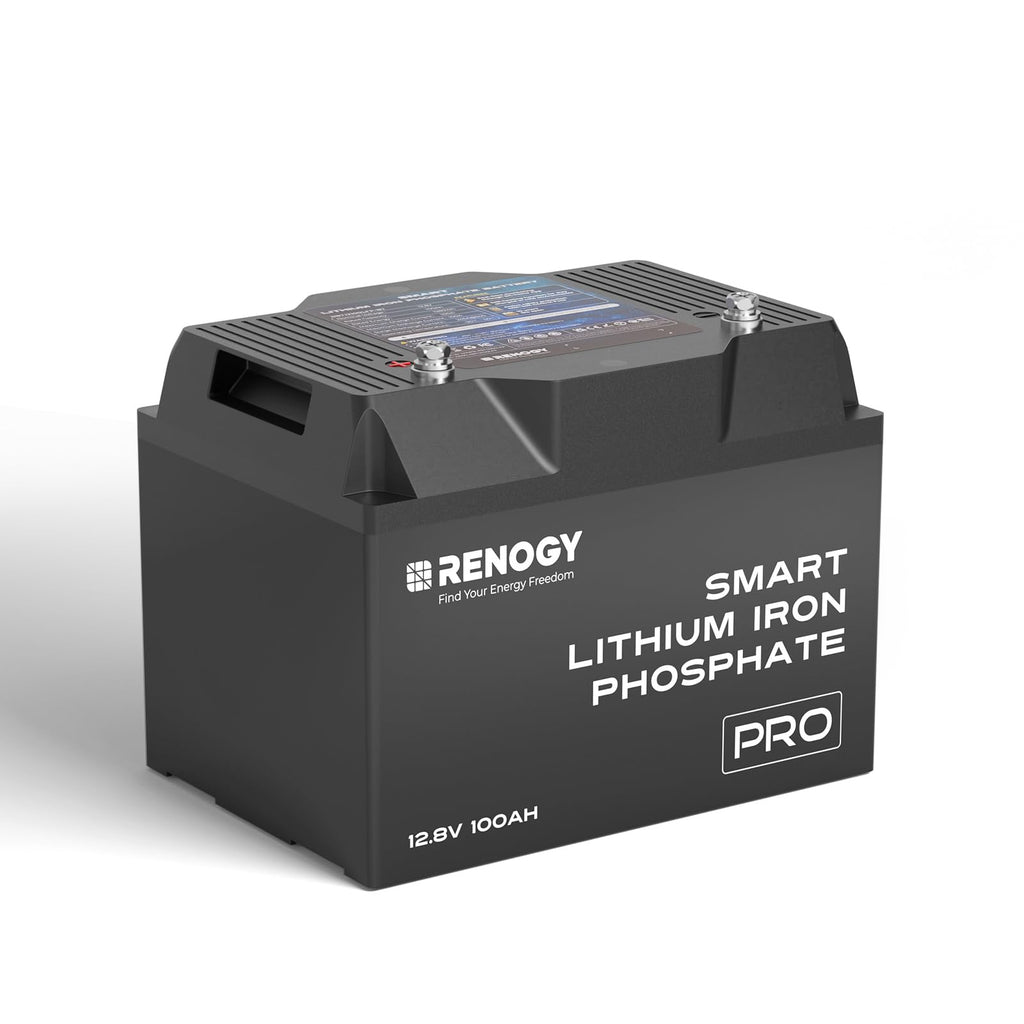 12V 100Ah Bluetooth Self-Heating Lithium LiFePO4 Deep Cycle Battery A2497