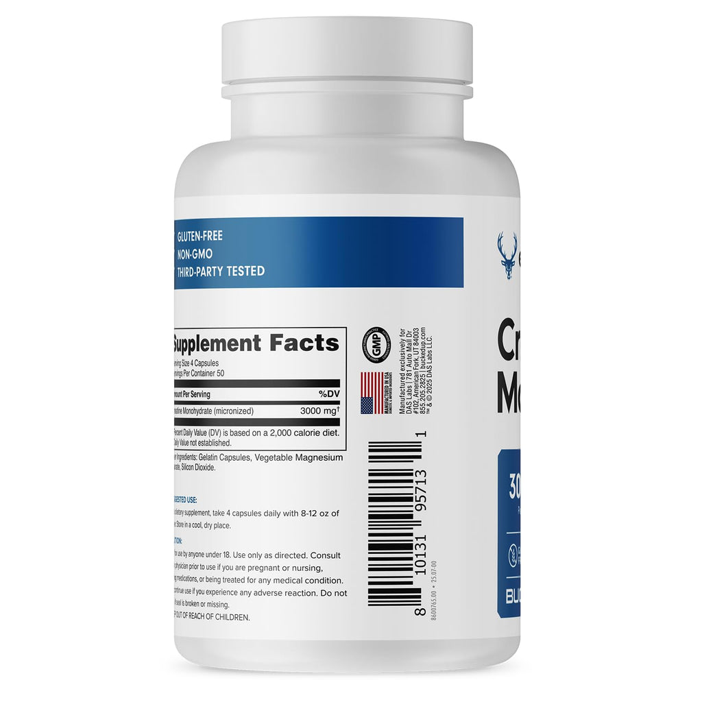 Creatine Monohydrate 3000mg Capsules Q83869
