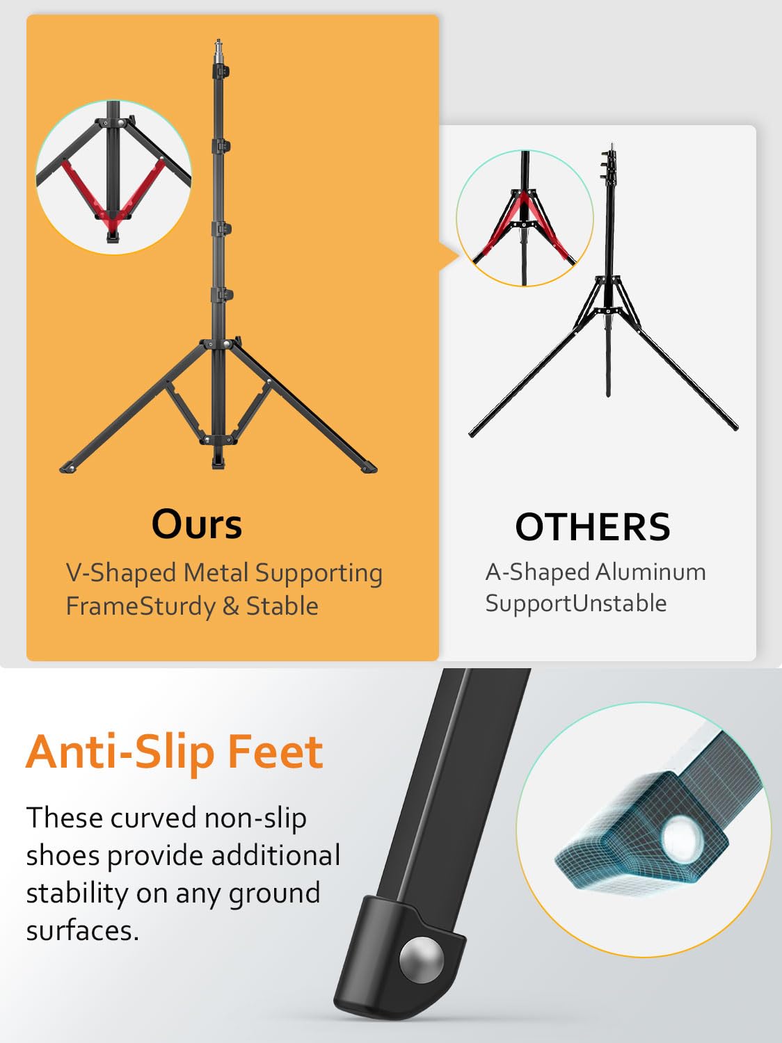 1.7M Aluminum Alloy Camera Tripod M302