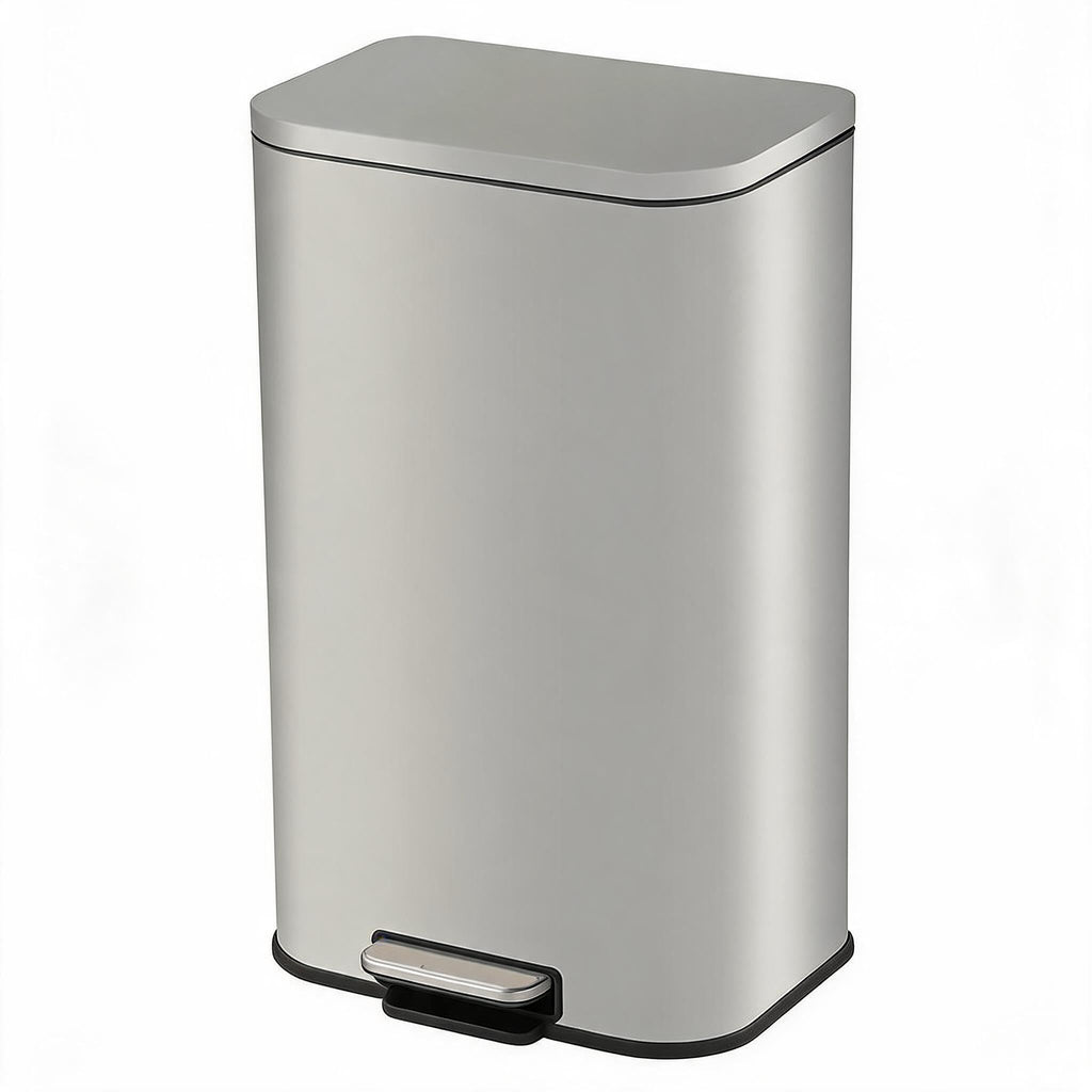 13.2 gal Stainless Steel Step Trash Can F49127