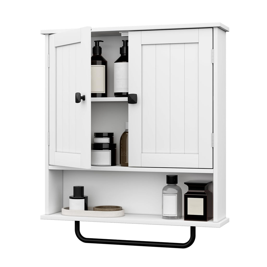 Wall Mounted Medicine Cabinet with Towels Bar D766834