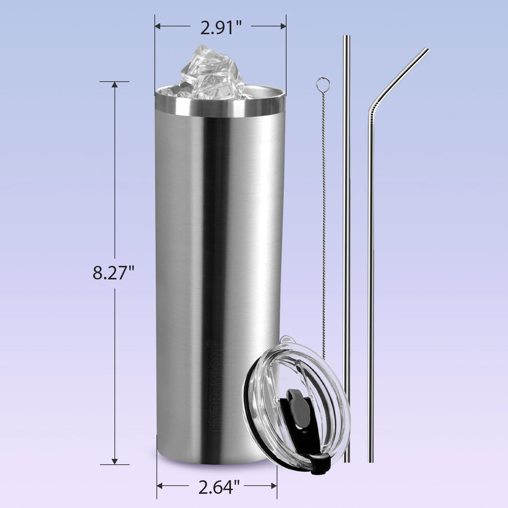 20 oz Insulated Tumbler with Straw Lid R1474