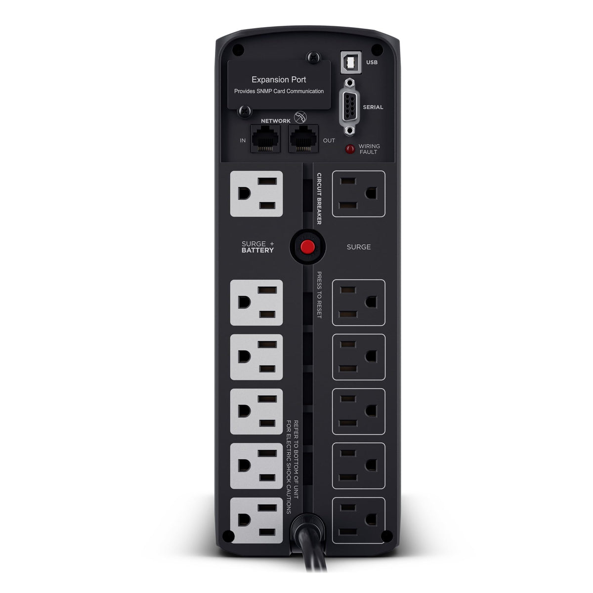 1500VA/1000W 12 Outlets Mini Tower UPS System W53718