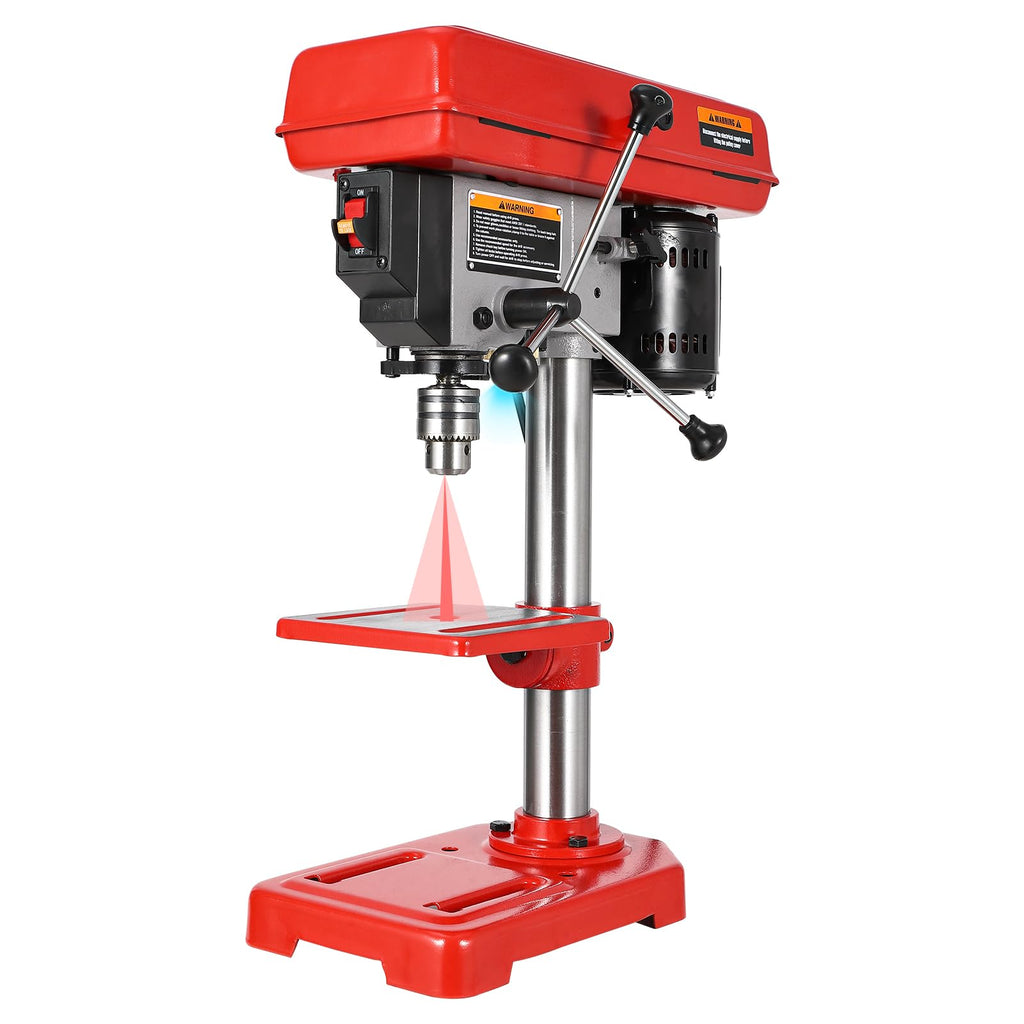 8" Benchtop Drill Press with 5 Adjustable Speeds and Tilting Worktable I896292