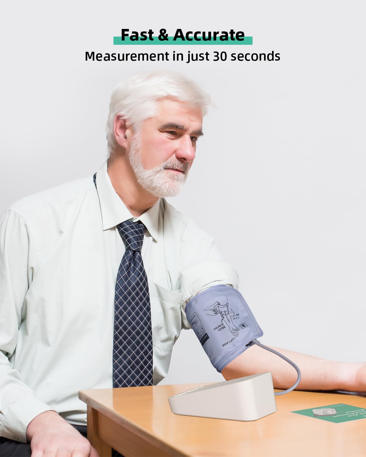 FDA Cleared Blood Pressure Monitor Large LCD Display B2812