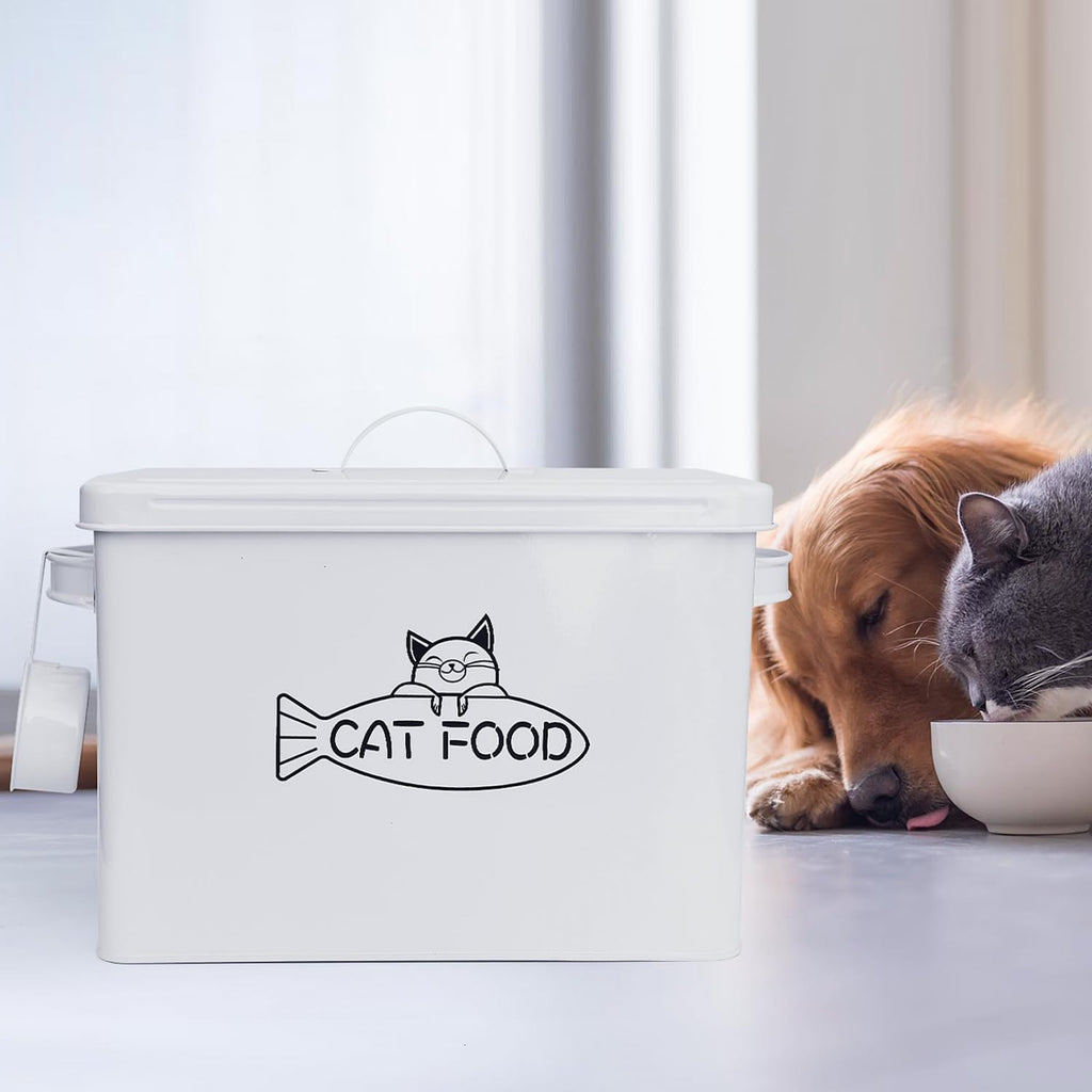 Large Airtight Pet Food Storage Container with Lid and Scoop 12-13 lbs R7814