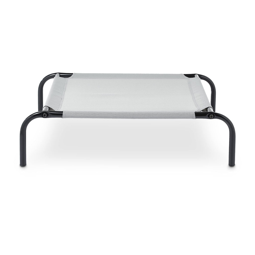 Elevated Dog Bed with Metal Frame, Grey Q525
