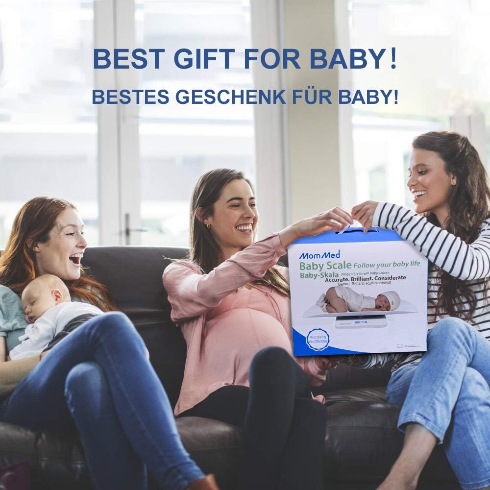 Baby Scale with Hold Function, Blue Backlight, Weight and Height Track P17911
