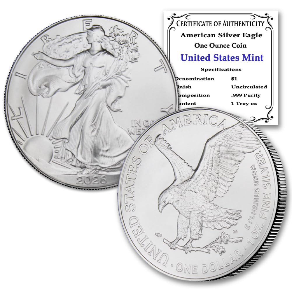 1 oz American Silver Eagle Coin Brilliant Uncirculated X629517