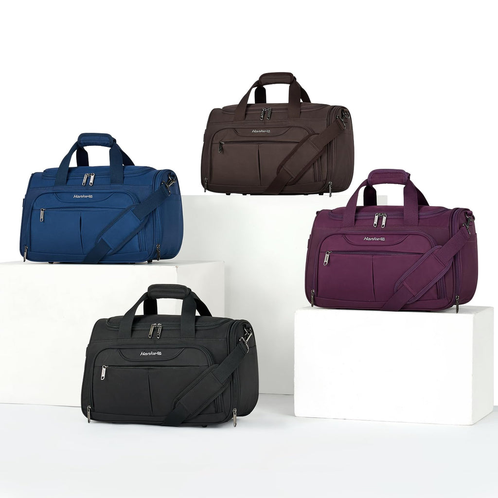 Black Lightweight Water Resistant Foldable Travel Duffel Bag G70936