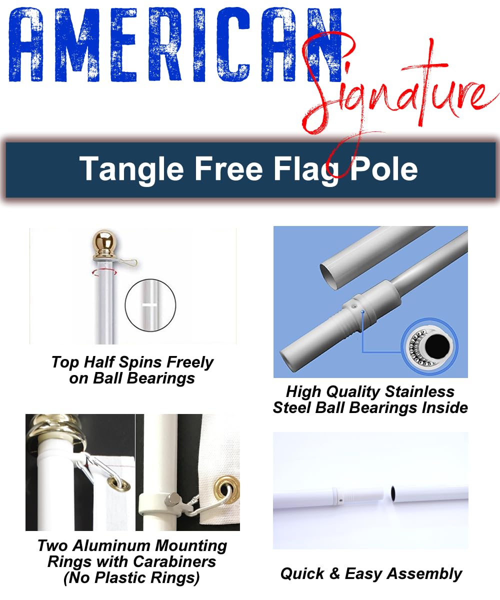 6 Ft Aluminum Flag Pole U7018