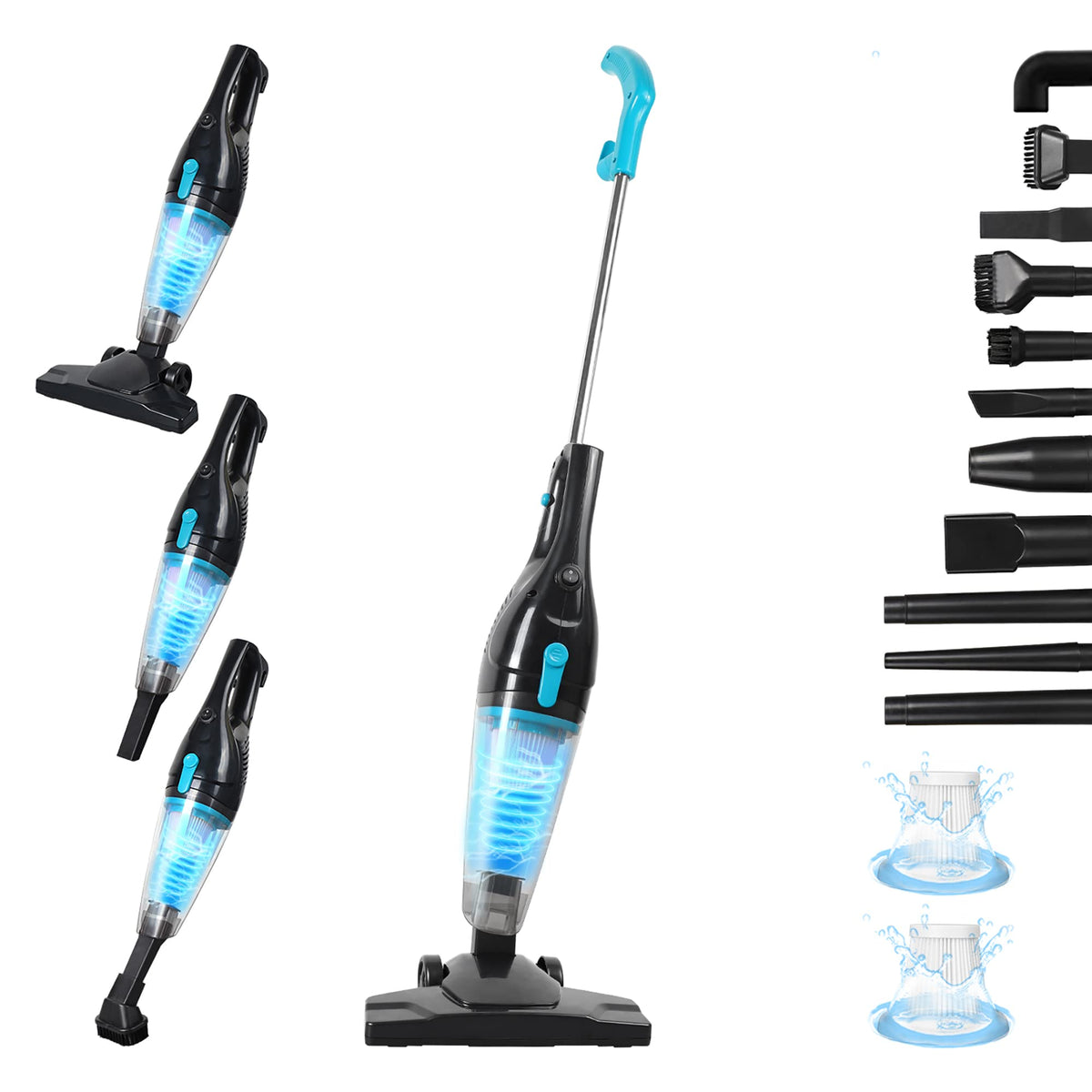 Corded 15KPa Bagless Stick Vacuum Cleaner F966