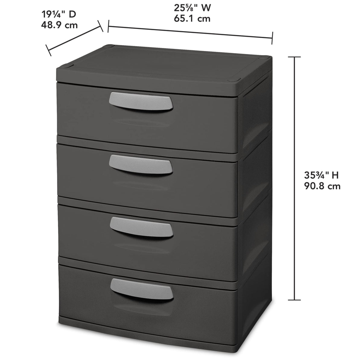 4 Drawer Plastic Unit G9313