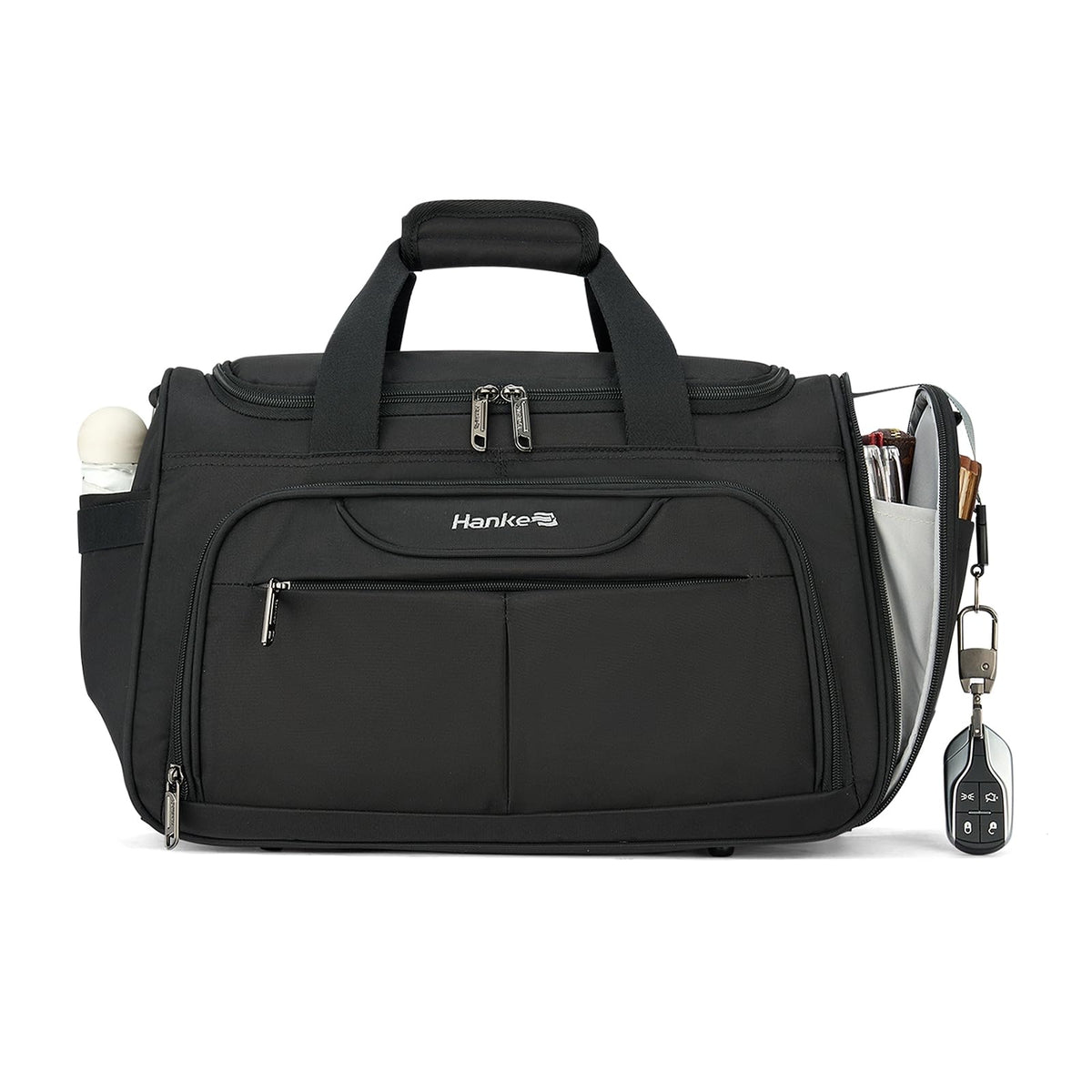 Black Lightweight Water Resistant Foldable Travel Duffel Bag G70936