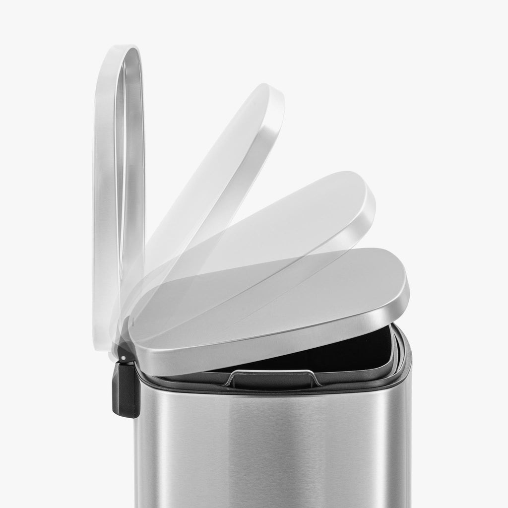 50L Stainless Steel Step-On Kitchen Trash Can F8752