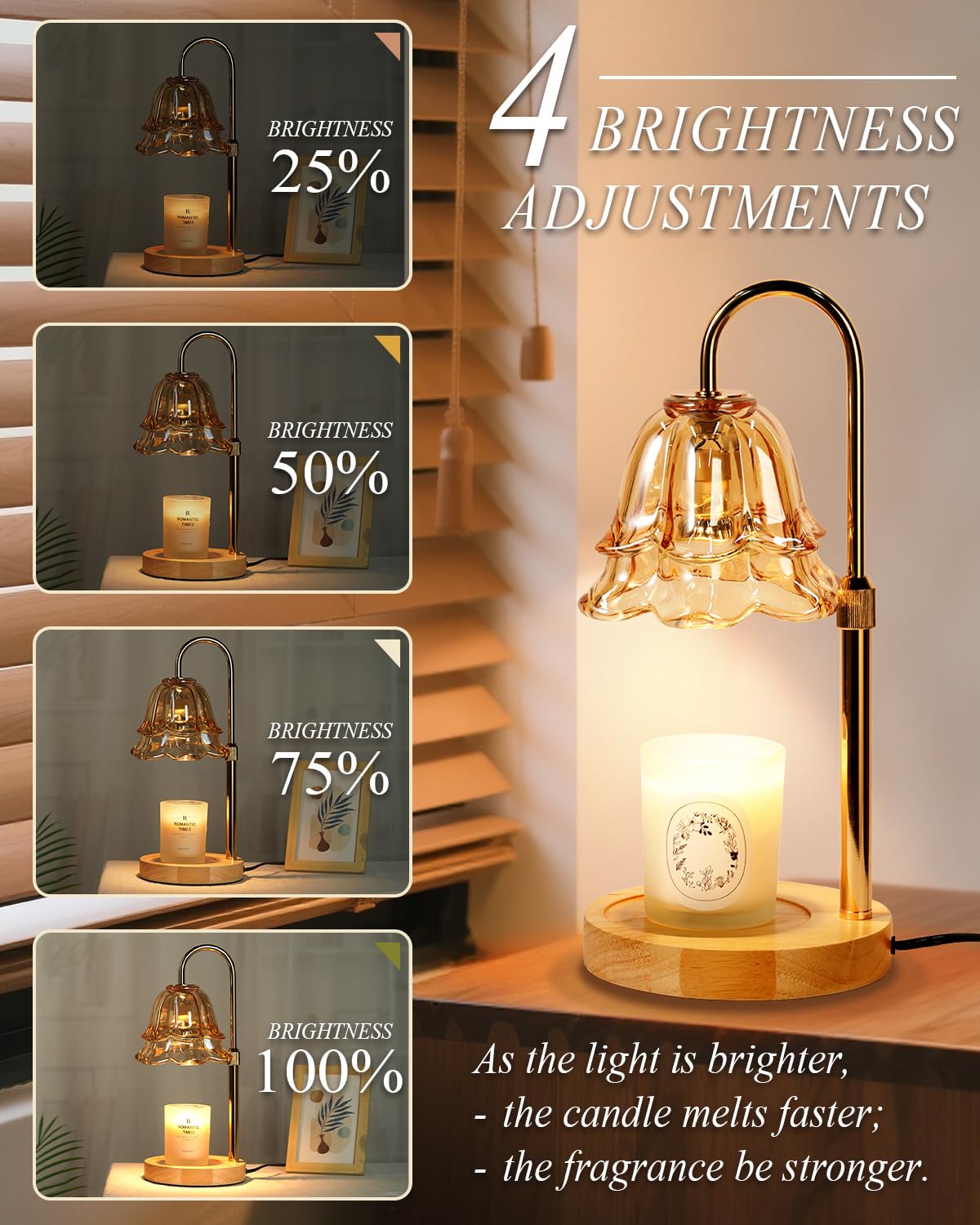 Dimmable Candle Warmer Lamp with Timer N175