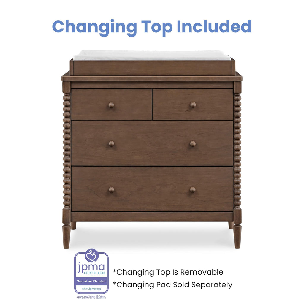 4 Drawer Dresser with Changing Top W695159