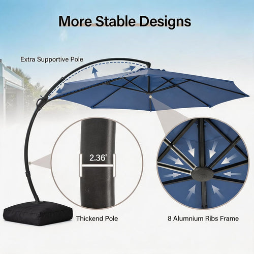 11ft Cantilever Patio Umbrella I354023