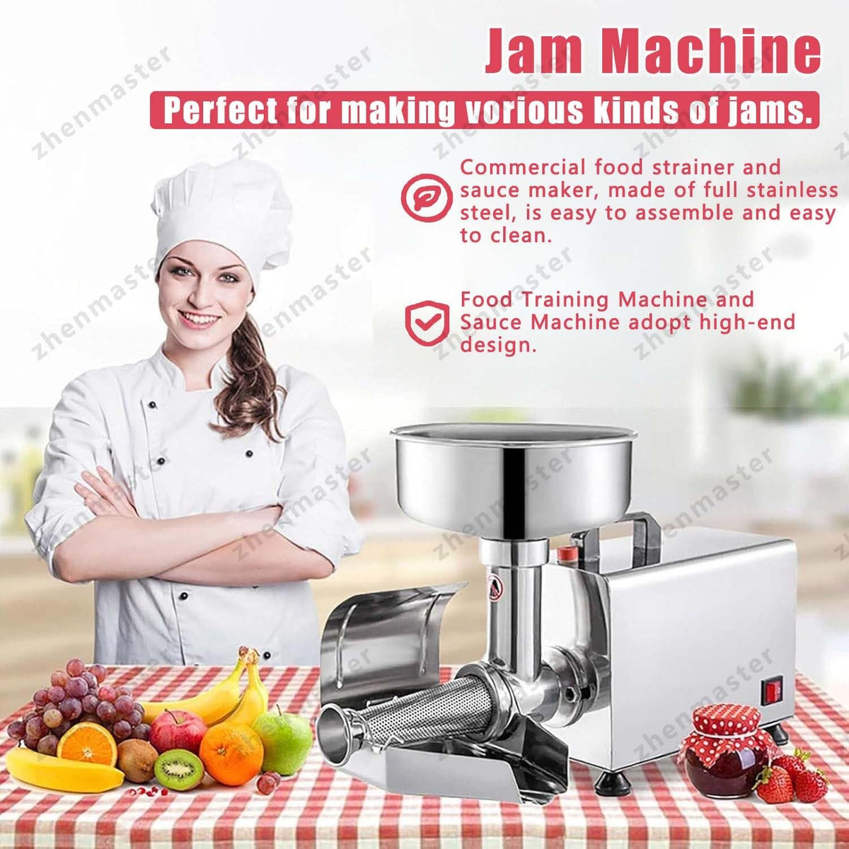 450W Stainless Steel Tomato Strainer Z6121