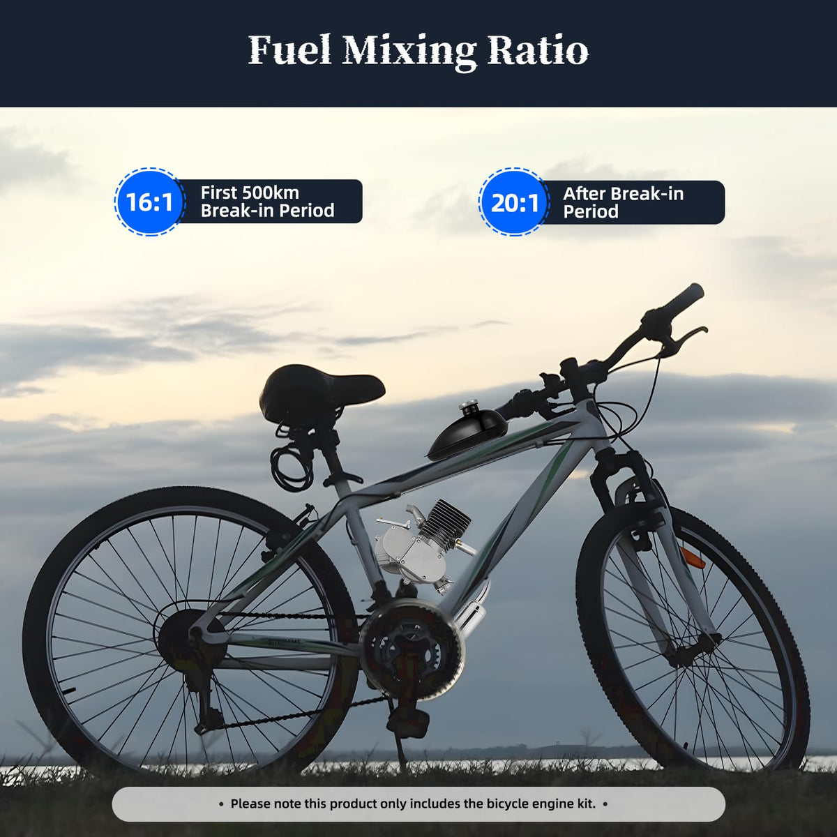 2 Stroke 100cc Bike Engine Kit with Air-Cooling System U624754