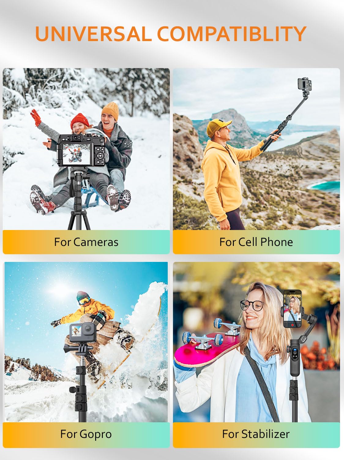 1.7M Aluminum Alloy Camera Tripod M302