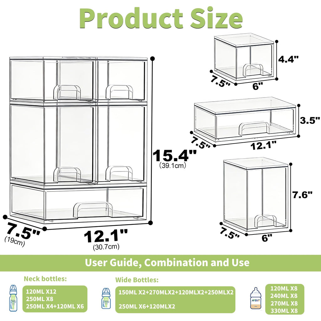 Acrylic Stackable Bottle Storage Organizer X322