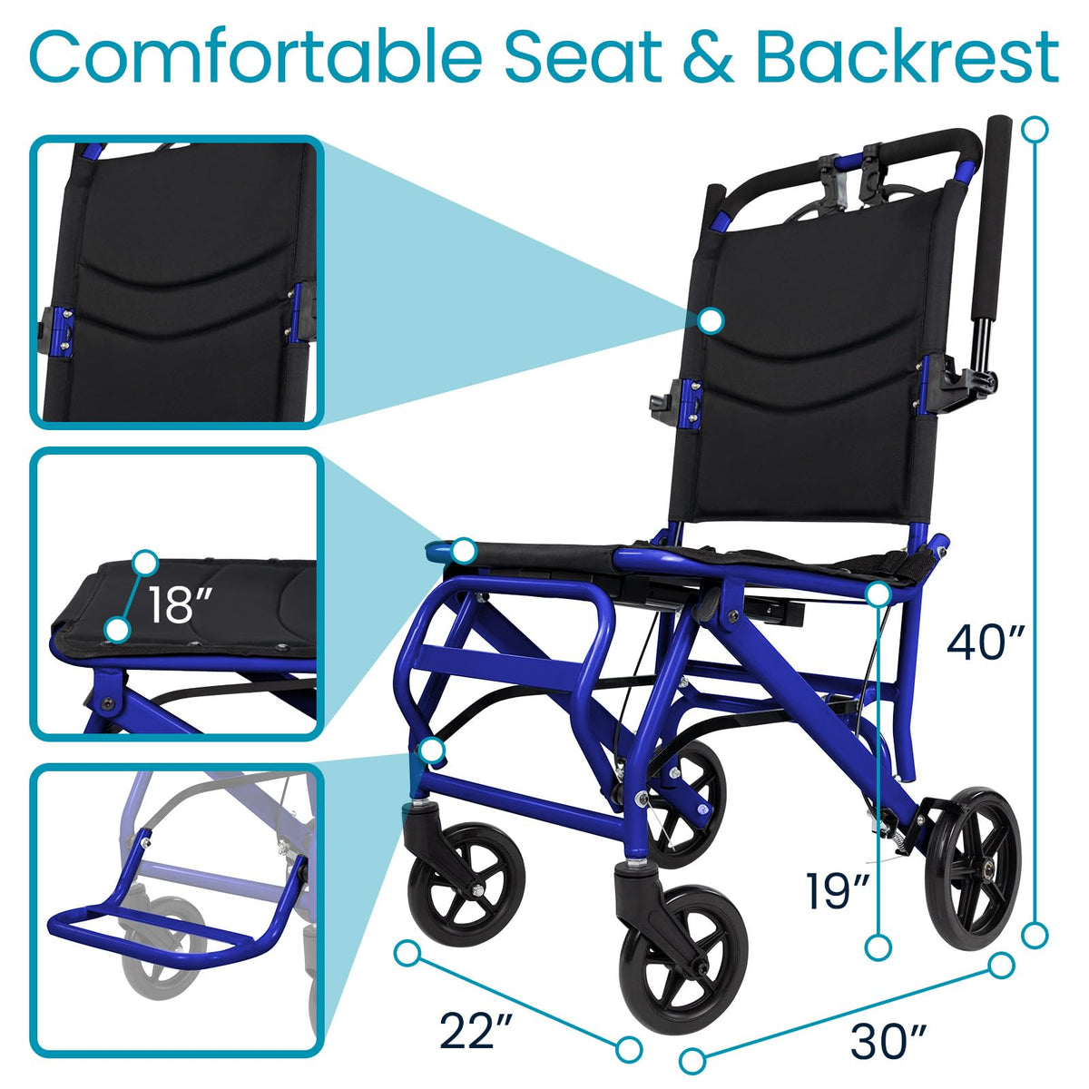 Ultra-Lightweight Transport Wheelchair N4449