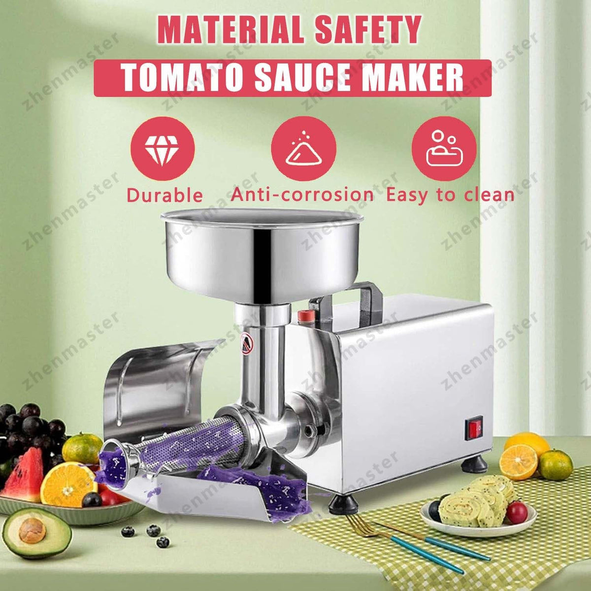450W Stainless Steel Tomato Strainer Z6121