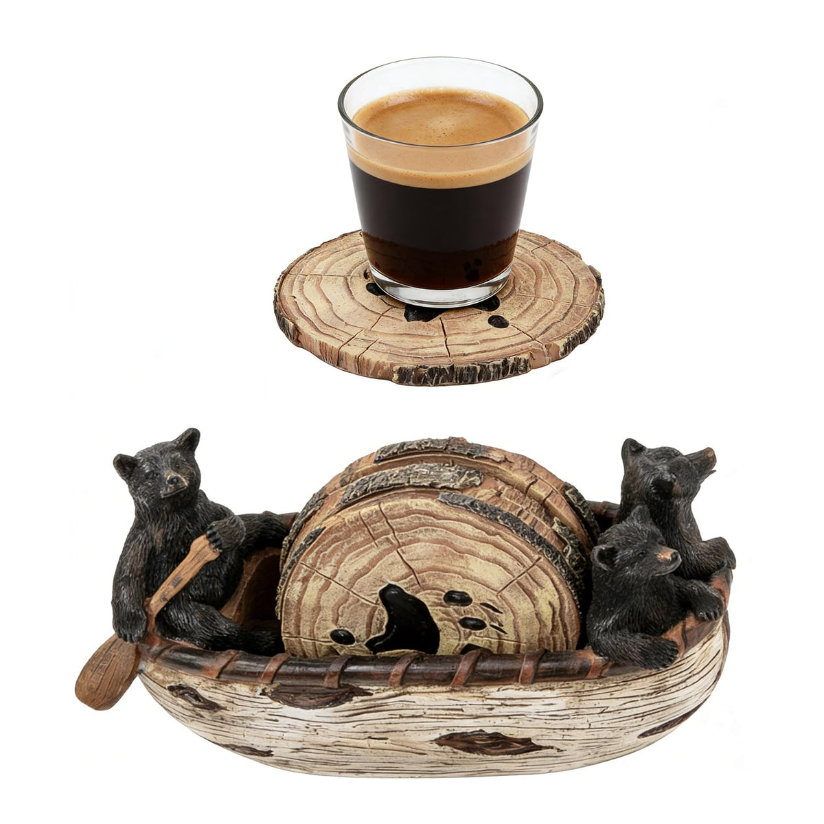 Wooden Drink Coasters Set of 6 U731337